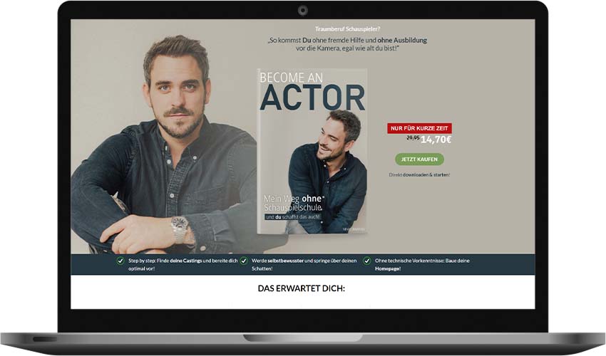 Become An Actor - eBook Gutschein einlösen