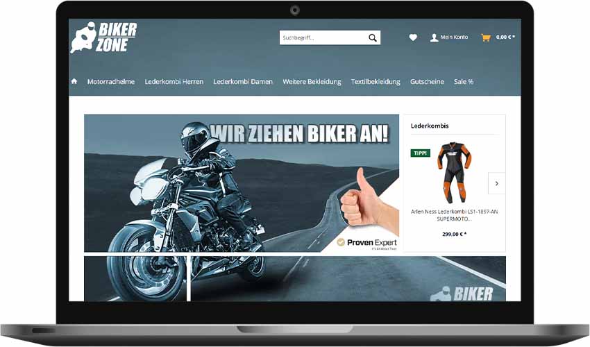 Biker-Zone Gutschein einlösen