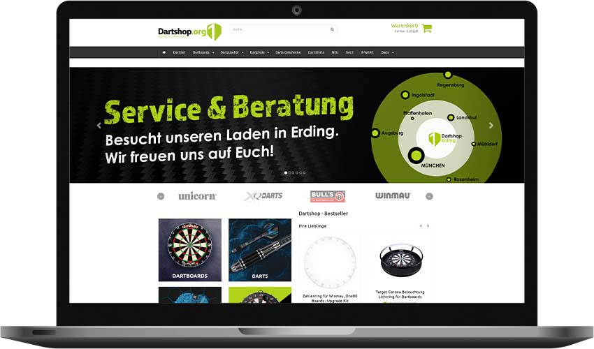 Dartshop.org Gutschein einlösen