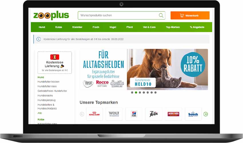 Zooplus Gutschein einlösen
