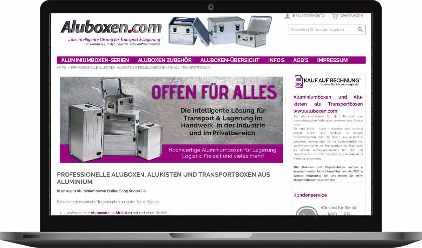 aluboxen.com Gutschein einlösen