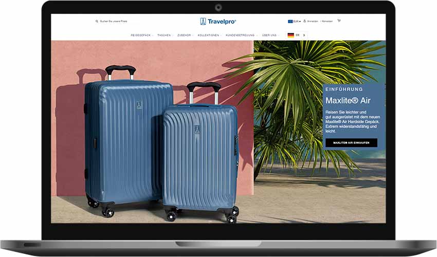 TravelPro Koffer Gutschein einlösen