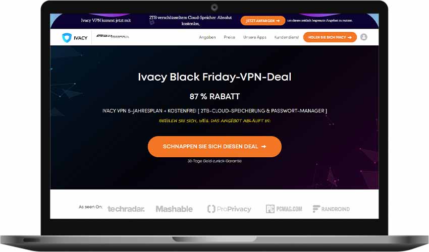 Ivacy VPN Gutschein einlösen