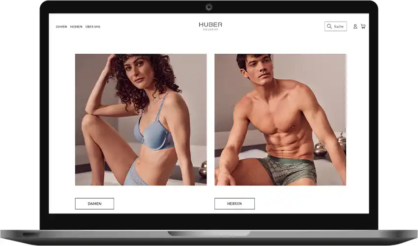 HUBER Bodywear Gutschein einlösen